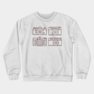 Cool Classic Camera Line Art Crewneck Sweatshirt